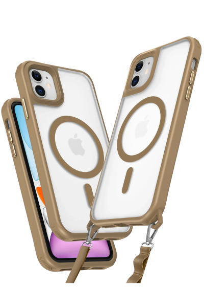Newface iPhone 12 Kılıf Enka Magsafe Silikon Kılıf - Desert resmi