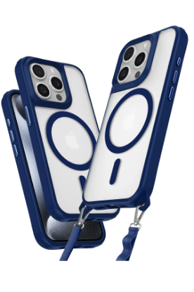 Newface iPhone 14 Pro Max Kılıf Enka Magsafe Silikon Kılıf - Lacivert resmi