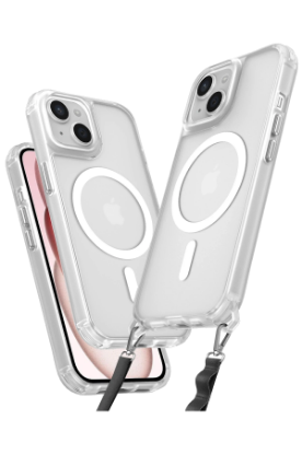 Newface iPhone 15 Plus Kılıf Enka Magsafe Silikon Kılıf - Şeffaf resmi