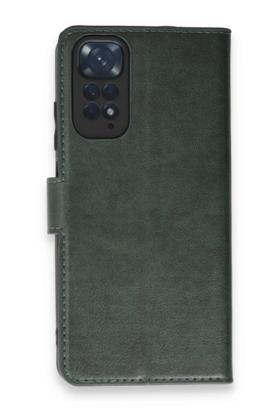 Newface Xiaomi Redmi Note 11 Pro Kılıf Trend S Plus Kapaklı Kılıf - Yeşil resmi