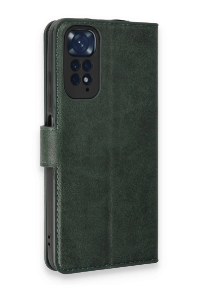 Newface Xiaomi Redmi Note 11 Pro Kılıf Trend S Plus Kapaklı Kılıf - Yeşil resmi