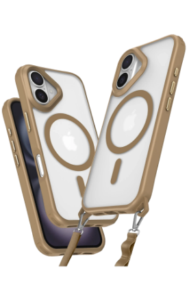 Newface iPhone 16 Plus Kılıf Enka Magsafe Silikon Kılıf - Desert resmi