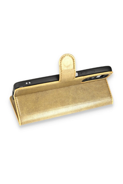 Newface Xiaomi Redmi Note 11 Pro Kılıf Trend S Plus Kapaklı Kılıf - Gold resmi