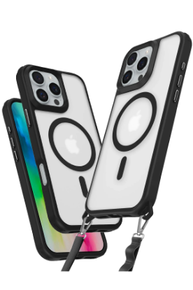 Newface iPhone 16 Pro Kılıf Enka Magsafe Silikon Kılıf - Siyah resmi