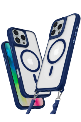 Newface iPhone 16 Pro Kılıf Enka Magsafe Silikon Kılıf - Lacivert resmi