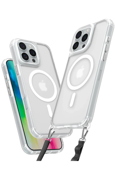 Newface iPhone 16 Pro Kılıf Enka Magsafe Silikon Kılıf - Şeffaf resmi