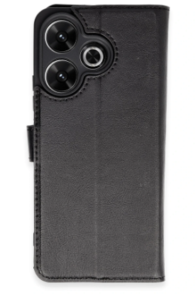 Newface Xiaomi Redmi 13 4G Kılıf Trend S Plus Kapaklı Kılıf - Siyah resmi