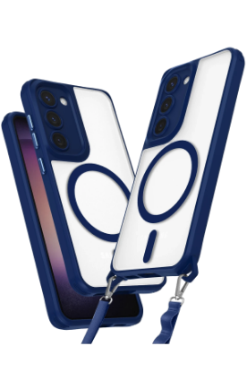 Newface Samsung Galaxy S23 Plus Kılıf Enka Magsafe Silikon Kılıf - Lacivert resmi