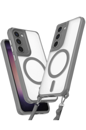 Newface Samsung Galaxy S23 Plus Kılıf Enka Magsafe Silikon Kılıf - Titan Gri resmi