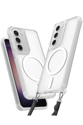 Newface Samsung Galaxy S23 Plus Kılıf Enka Magsafe Silikon Kılıf - Şeffaf resmi