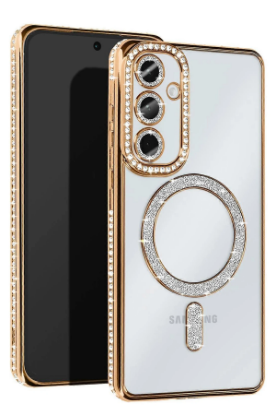 Newface Samsung Galaxy S25 Plus Kılıf Joke Simli Magneticsafe Kılıf - Gold resmi