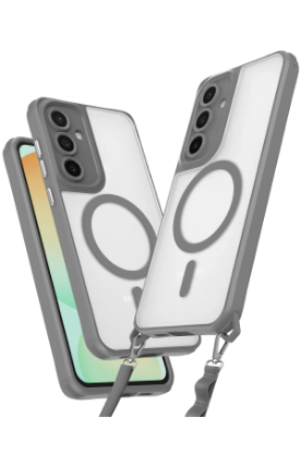 Newface Samsung Galaxy S25 Plus Kılıf Enka Magsafe Silikon Kılıf - Titan Gri resmi