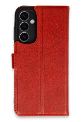 Newface Samsung Galaxy A25 5G Kılıf Trend S Plus Kapaklı Kılıf - Kırmızı resmi