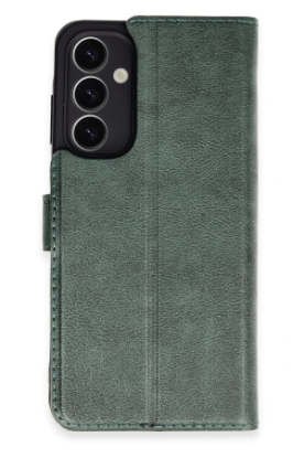 Newface Samsung Galaxy A25 5G Kılıf Trend S Plus Kapaklı Kılıf - Yeşil resmi