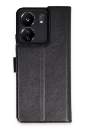 Newface Xiaomi Redmi 13C Kılıf Trend S Plus Kapaklı Kılıf - Siyah resmi