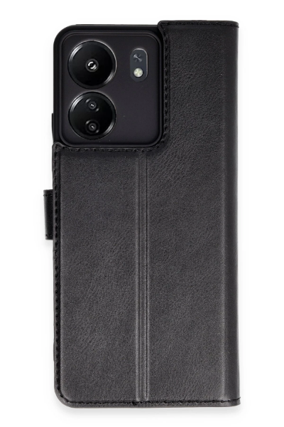 Newface Xiaomi Redmi 13C Kılıf Trend S Plus Kapaklı Kılıf - Siyah resmi