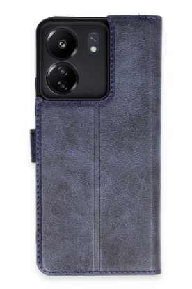 Newface Xiaomi Redmi 13C Kılıf Trend S Plus Kapaklı Kılıf - Lacivert resmi