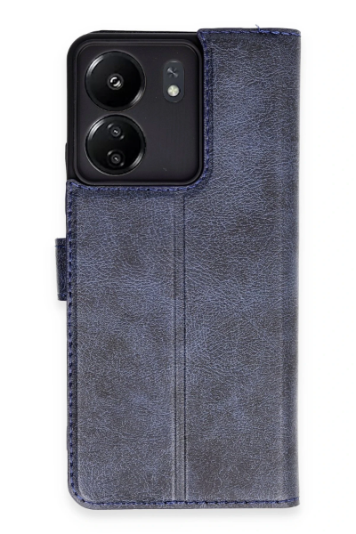 Newface Xiaomi Redmi 13C Kılıf Trend S Plus Kapaklı Kılıf - Lacivert resmi