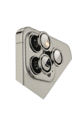 Newface iPhone 15 Pro Max Bilvis Titan Kamera Lens - Titan Gri resmi