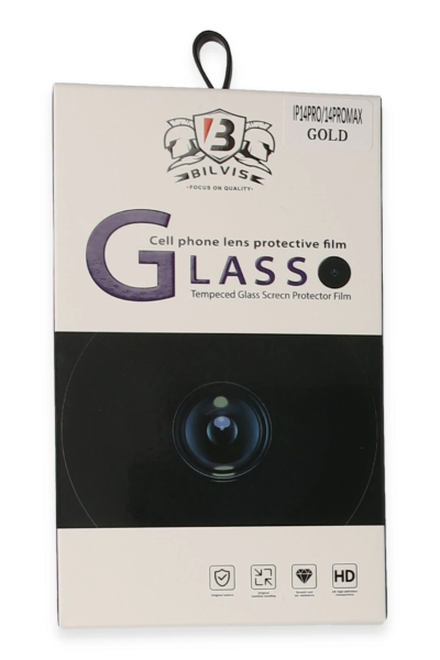 Newface iPhone 14 Pro Max Bilvis Titan Kamera Lens - Gold resmi