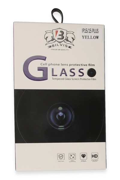 Newface iPhone 15 Bilvis Titan Kamera Lens - Sarı resmi