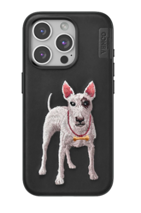 Venco iPhone 15 Pro Perma Desenli Kapak - Siyah resmi