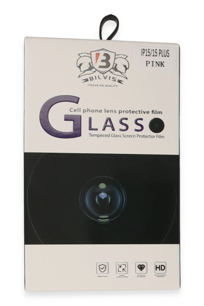 Newface iPhone 15 Bilvis Titan Kamera Lens - Pembe resmi