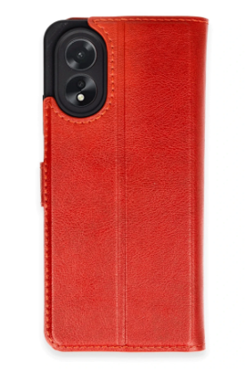 Newface Oppo A38 Kılıf Trend S Plus Kapaklı Kılıf - Kırmızı resmi