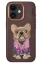 Venco iPhone 11 Cute Desenli Kapak - Koyu Kahve resmi