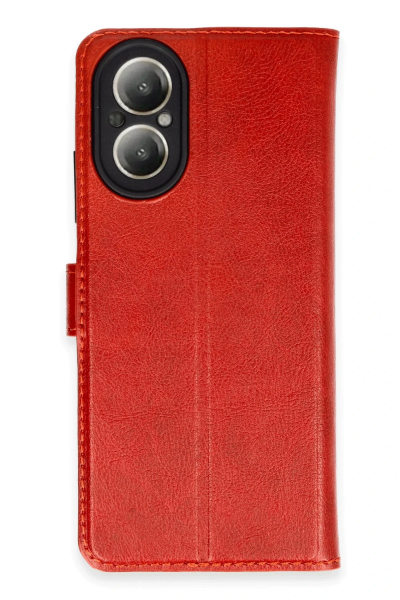 Newface Realme 12 Lite Kılıf Trend S Plus Kapaklı Kılıf - Kırmızı resmi