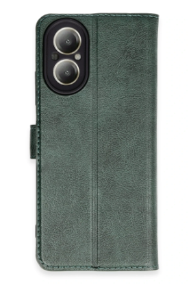 Newface Realme 12 Lite Kılıf Trend S Plus Kapaklı Kılıf - Yeşil resmi