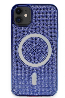 Newface iPhone 11 Kılıf Diamond Magsafe Kapak - Lacivert resmi
