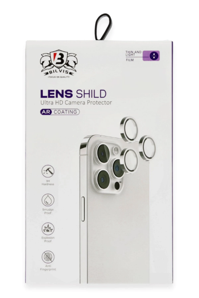 Newface iPhone 16 Pro Max Bilvis Titan Kamera Lens - Siyah resmi