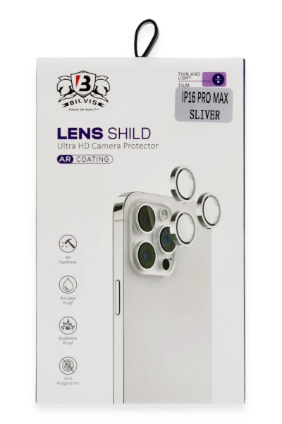 Newface iPhone 16 Pro Max Bilvis Titan Kamera Lens - Titan Gri resmi