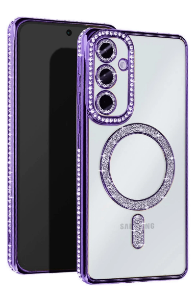 Newface Samsung Galaxy S25 Edge Joke Simli Magneticsafe Kılıf - Derin Mor resmi