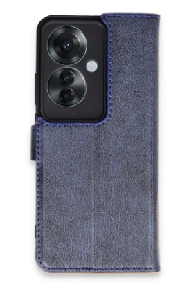 Newface Oppo Reno 11F Kılıf Trend S Plus Kapaklı Kılıf - Lacivert resmi