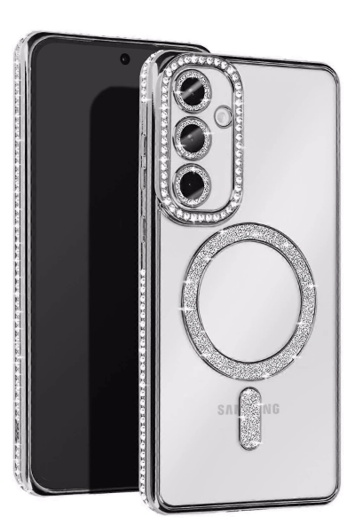 Newface Samsung Galaxy S25 Edge Joke Simli Magneticsafe Kılıf - Gümüş resmi