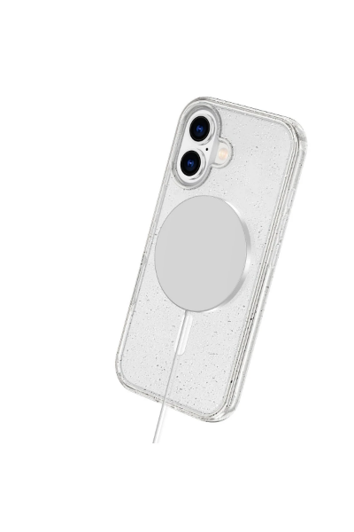 Newface iPhone 16 Kılıf Glow Magsafe Kapak - Turuncu resmi