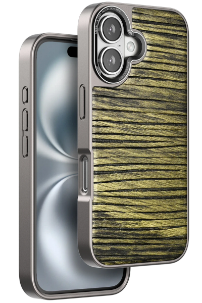 Venco iPhone 16 Wave Kapak - Koyu Kahve resmi
