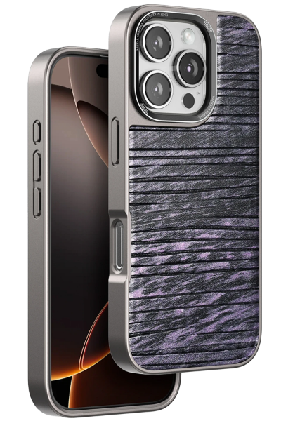 Venco iPhone 16 Pro Wave Kapak - Derin Mor resmi
