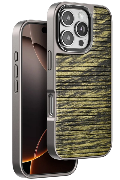 Venco iPhone 16 Pro Max Wave Kapak - Koyu Kahve resmi