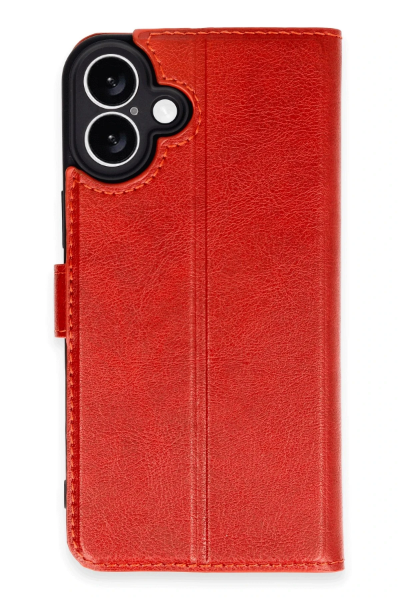 Newface iPhone 16 Plus Kılıf Trend S Plus Kapaklı Kılıf - Kırmızı resmi