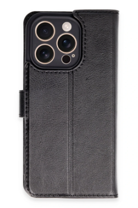 Newface iPhone 16 Pro Kılıf Trend S Plus Kapaklı Kılıf - Siyah resmi