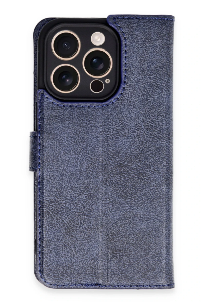 Newface iPhone 16 Pro Kılıf Trend S Plus Kapaklı Kılıf - Lacivert resmi