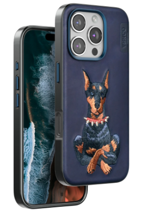 Venco iPhone 16 Pro Perma Desenli Kapak - Lacivert resmi