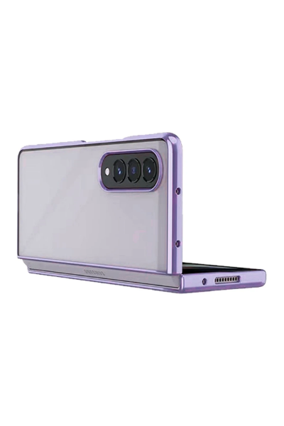 Newface Samsung Galaxy Z Fold 4 Kılıf Fold Element Kapak - Mor resmi