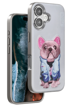 Venco iPhone 16 Cute Desenli Kapak - Kahverengi resmi