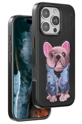 Venco iPhone 16 Pro Cute Desenli Kapak - Siyah resmi