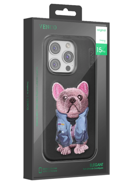 Venco iPhone 16 Pro Cute Desenli Kapak - Siyah resmi