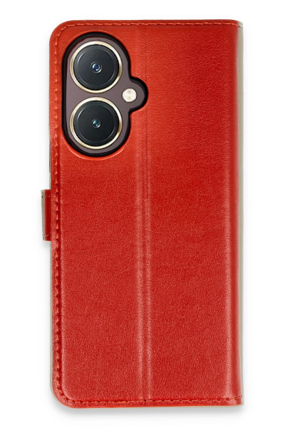 Newface Vivo Y27 Kılıf Trend S Plus Kapaklı Kılıf - Kırmızı resmi